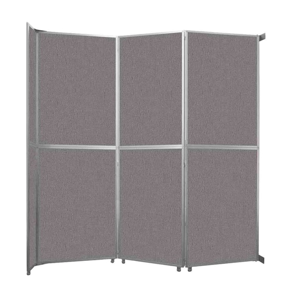 Operable Wall Folding Room Divider 11'9" x 12'3" Slate Fabric